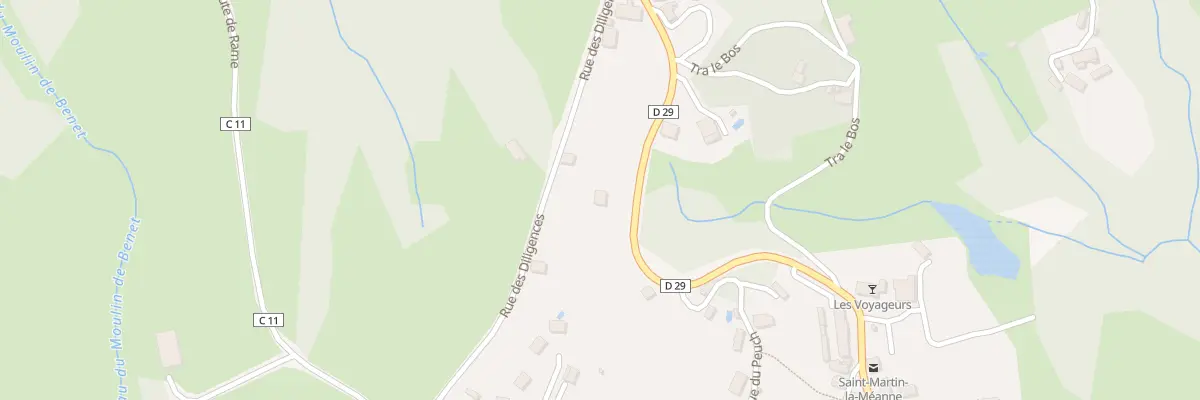 Plan du 5275 Croix de Farges à Saint-Martin-la-Méanne