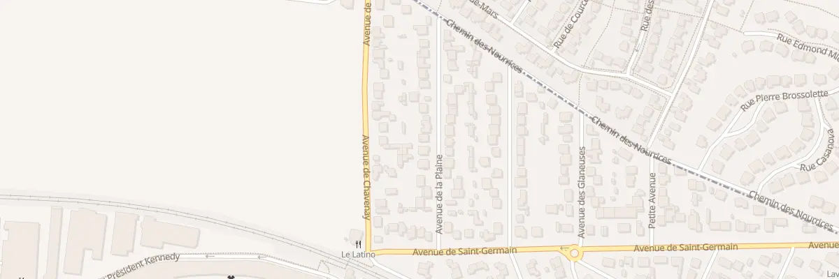 Plan du 15 Av de la Plaine aux Clayes-sous-Bois