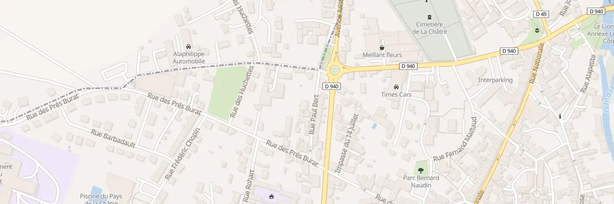 Plan du 7 Rue Paul Bert à La Châtre