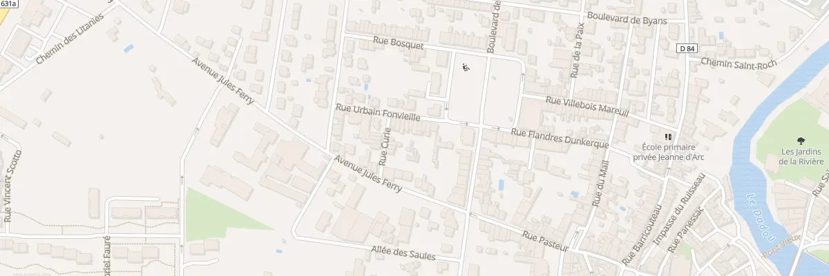 Plan du 9 Rue Urbain Fonvieille à Graulhet