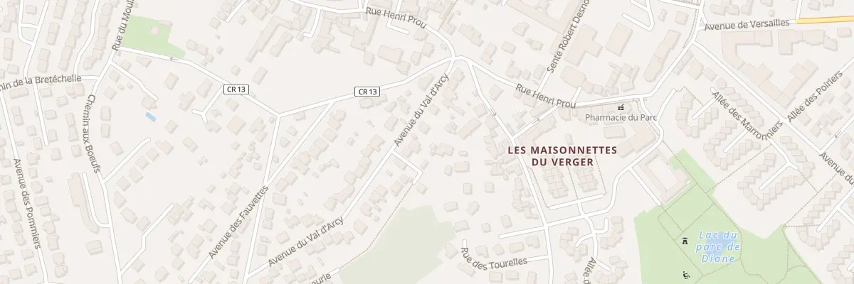 Plan du 15 Av du Val d’Arcy aux Clayes-sous-Bois