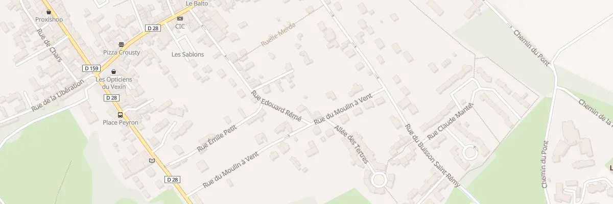 Plan du 11 Rue du Moulin à Vent à Marines
