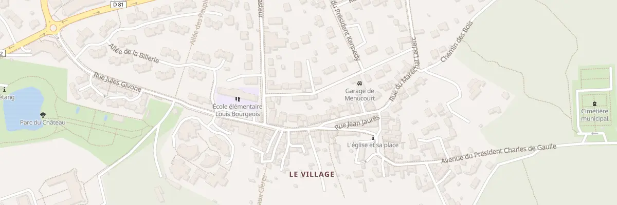 Plan du 4 Rue du Maréchal Juin à Menucourt