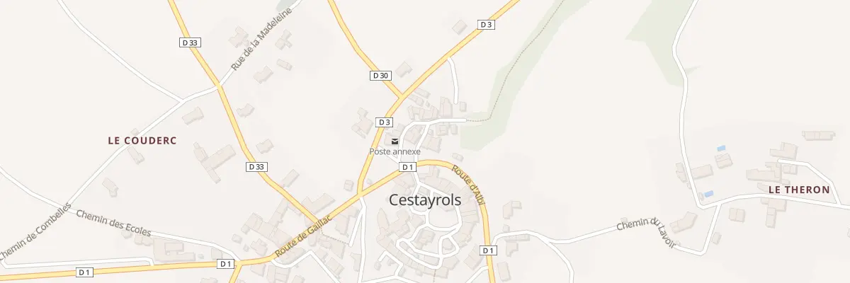 Plan du 1 Rte d’Albi à Cestayrols
