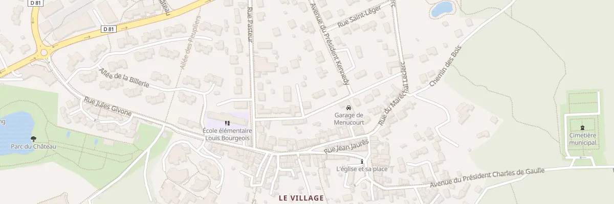 Plan du 7 Rue du Maréchal Juin à Menucourt