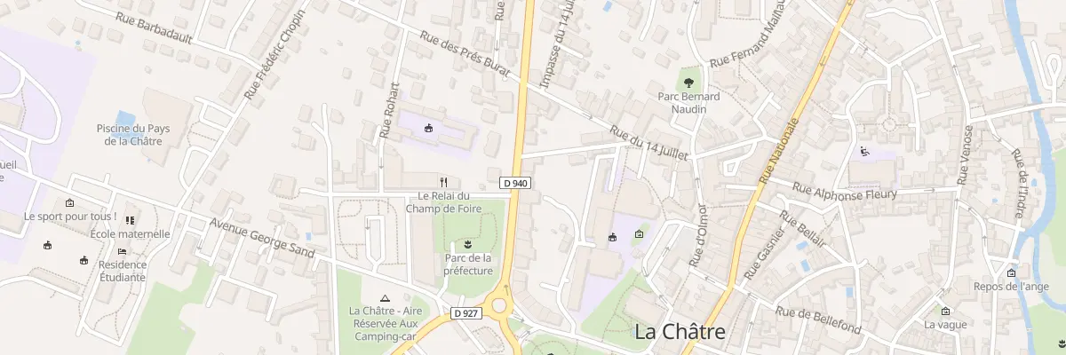 Plan du 18 Av Aristide Briand à La Châtre