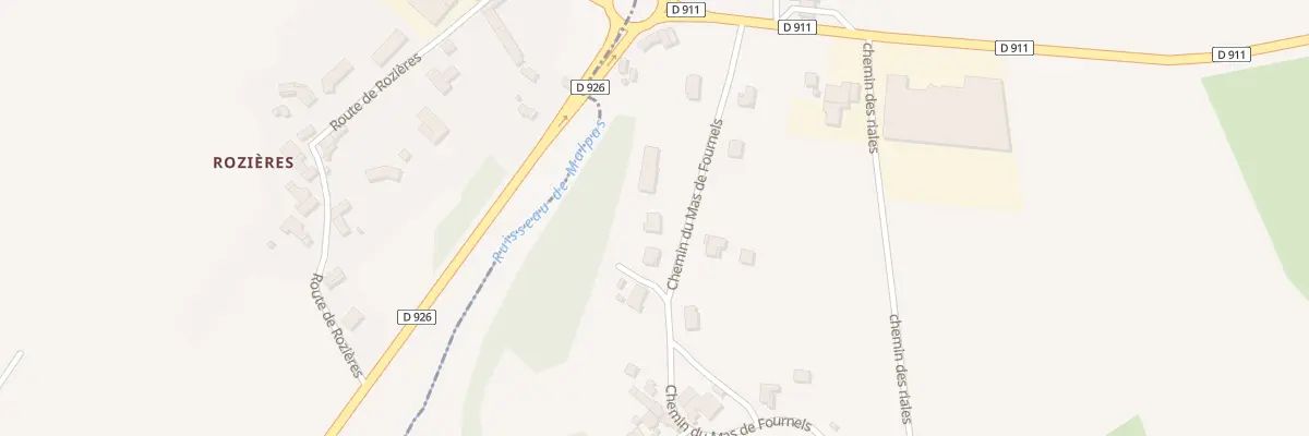 Plan du 160 Che du Mas de Fournels à Villefranche-de-Rouergue