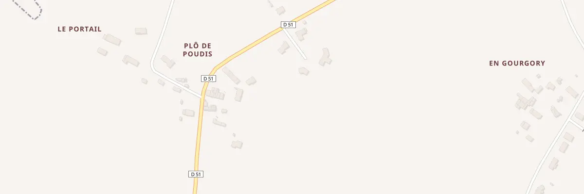 Plan du Plo de Poudis à Poudis
