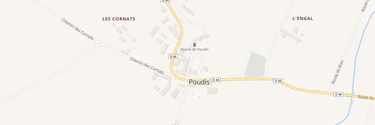 Plan de Poudis Village à Poudis