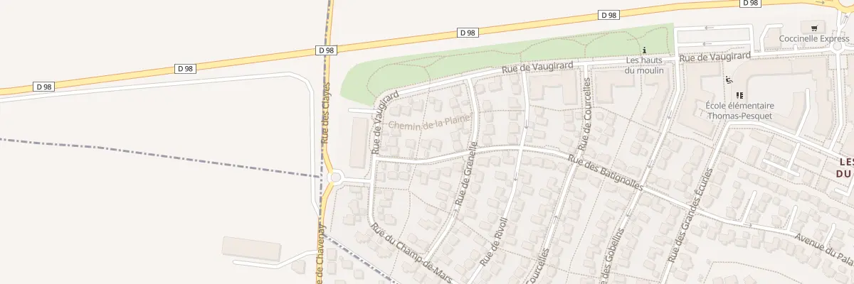 Plan du 15 Rue des Batignolles à Villepreux