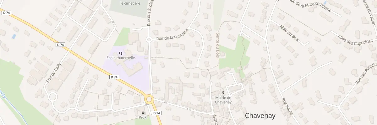 Plan du 16 Rue de la Fontaine à Chavenay