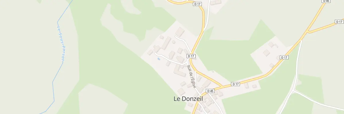 Plan du 9 Rue de L Eglise au Donzeil