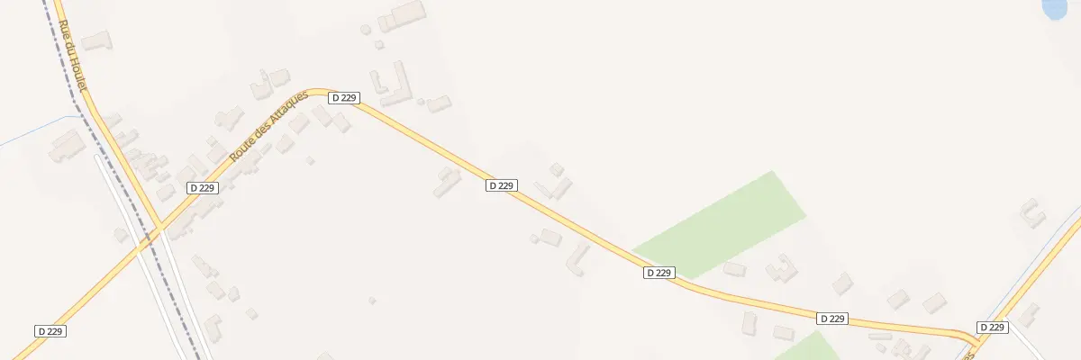 Plan du 241 Rte des Attaques à Guemps