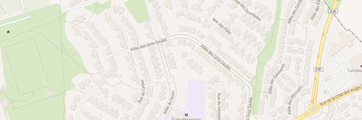Plan du 78 Rue du Laitier à Menucourt