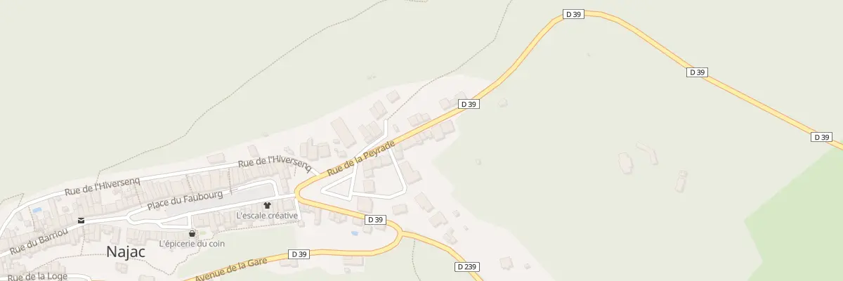 Plan du 8 Rue de la Peyrade à Najac