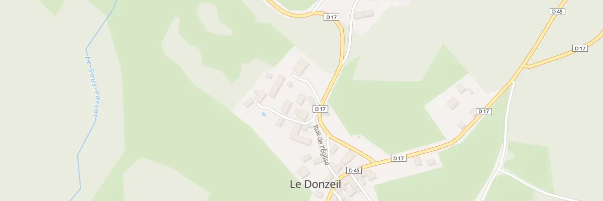 Plan du 11 Rue de L Eglise au Donzeil