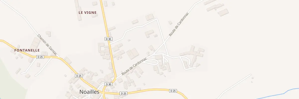 Plan du 153 Rte de Cardonnac à Noailles