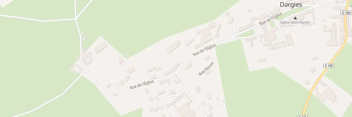 Plan du 33 Rue de l’Eglise à Dargies