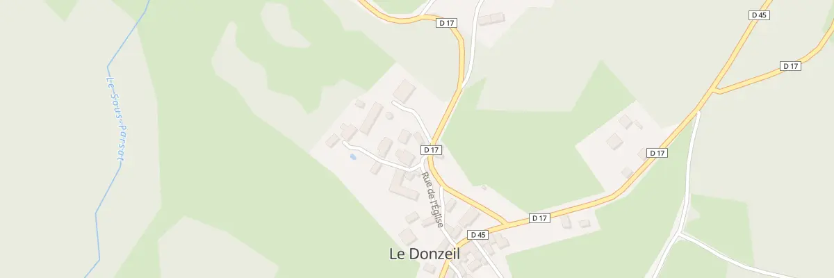Plan du 15 Rue de L Eglise au Donzeil