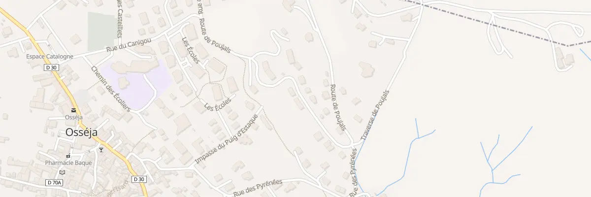 Plan du 5001F Rte de Poujals à Osséja