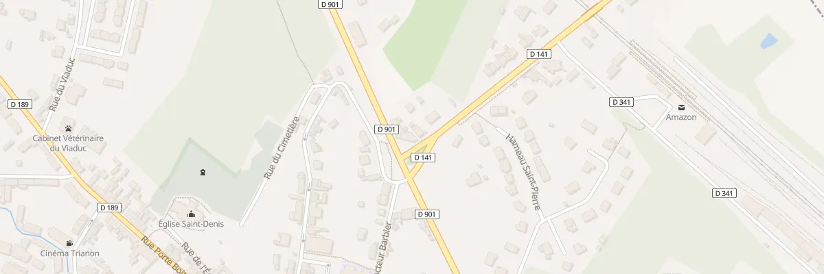 Plan du 1 Av de la Gare à Poix-de-Picardie