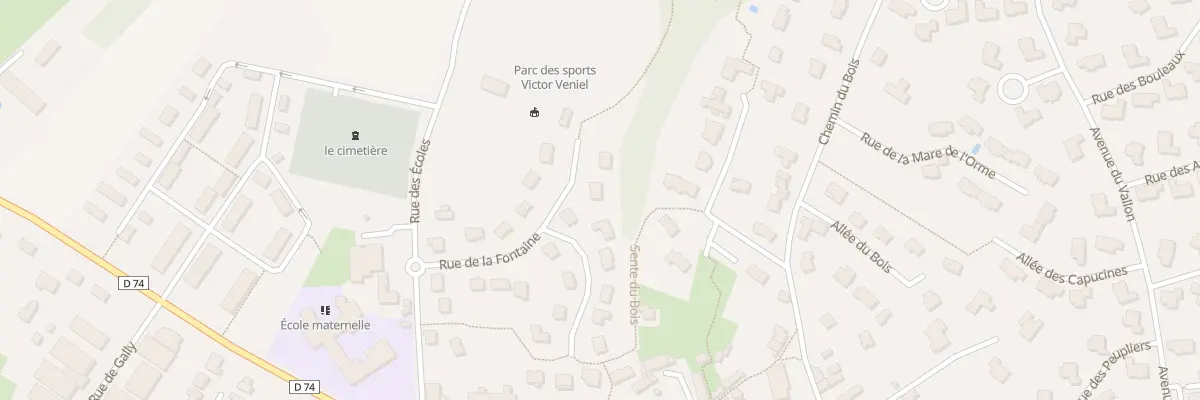 Plan du 15 Rue de la Fontaine à Chavenay