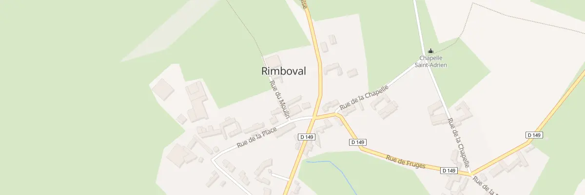 Plan du 1 Rue du Moulin à Rimboval