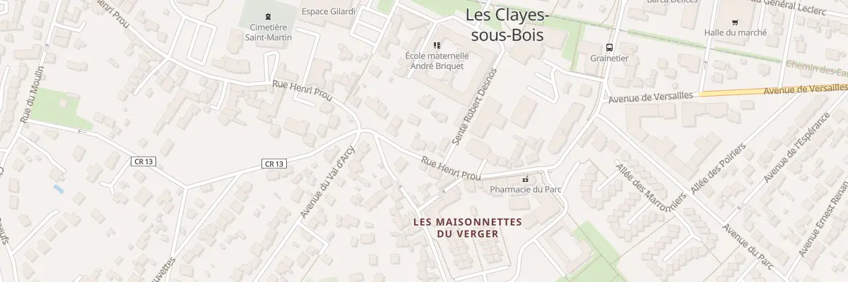 Plan du 32 Rue Henri Prou aux Clayes-sous-Bois