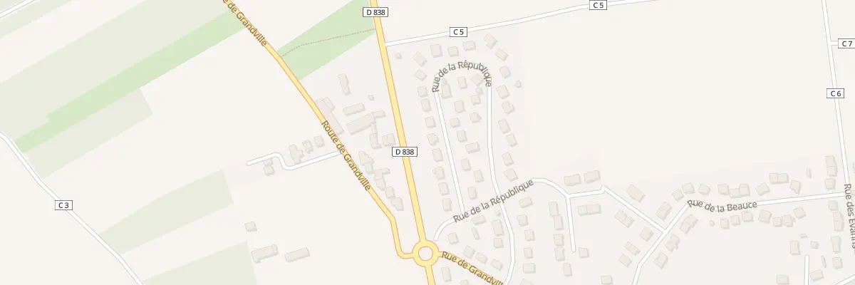 Plan du 46 Rue de la République à Pussay
