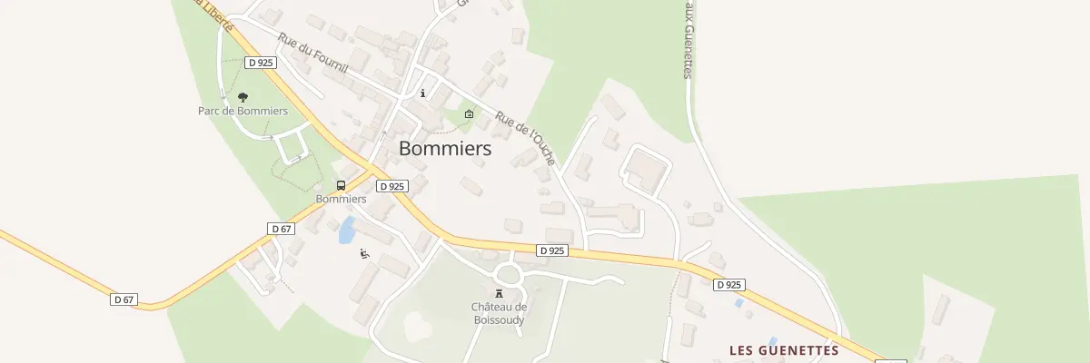 Plan du 5005 Le Bourg à Bommiers