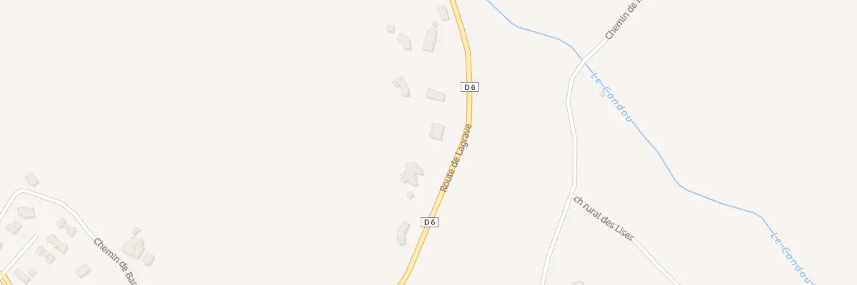 Plan du 685 Rte de Lagrave à Cadalen