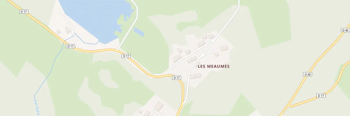 Plan du 12 Les Meaumes au Donzeil