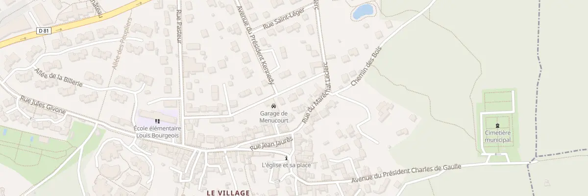 Plan du 12 Rue du Maréchal Juin à Menucourt