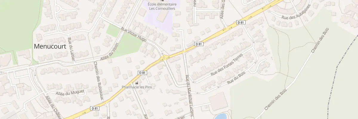 Plan du 18 Rue Mal Delattre de Tassigny à Menucourt