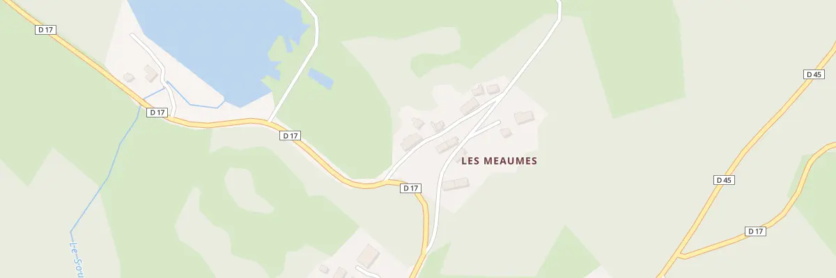 Plan du 11 Les Meaumes au Donzeil