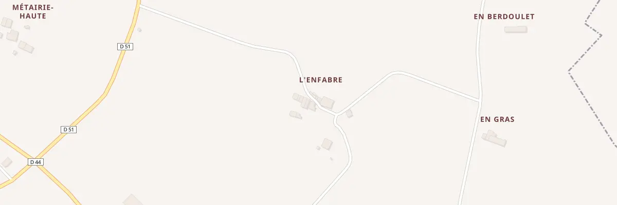 Plan du 5039 L’Enfabre à Poudis