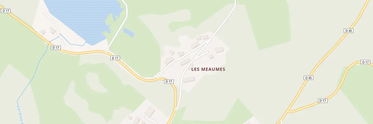 Plan du 4 Les Meaumes au Donzeil