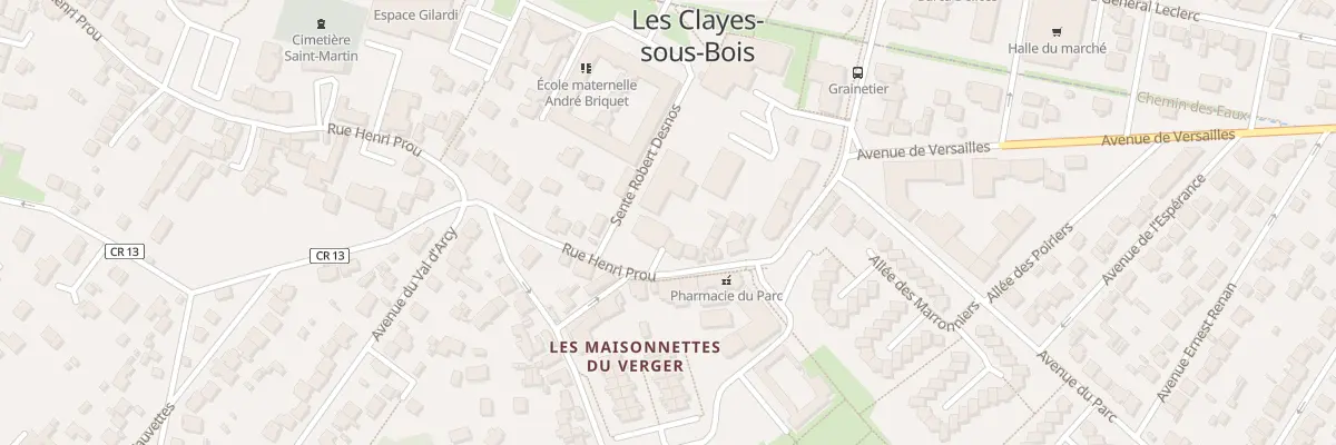 Plan du 22 Rue Henri Prou aux Clayes-sous-Bois