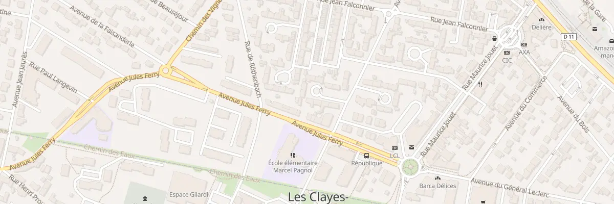 Plan du 4 Rpt des Oeillets aux Clayes-sous-Bois