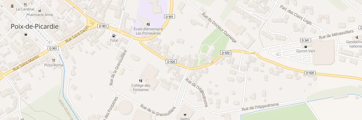 Plan du 23 Rue Notre-dame à Poix-de-Picardie
