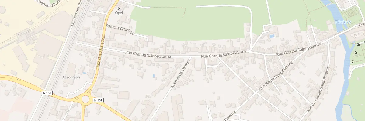 Plan du 75 Rue Grande Saint-Paterne à Issoudun