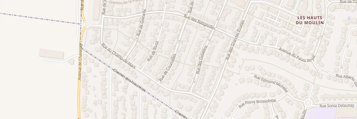 Plan du 22 Rue de Courcelles à Villepreux