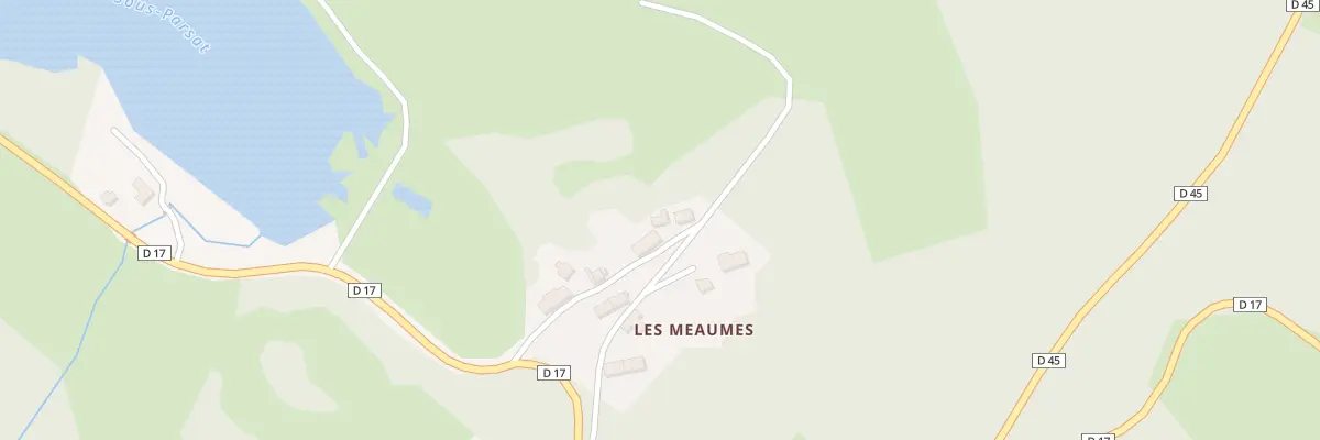 Plan du 7 Les Meaumes au Donzeil