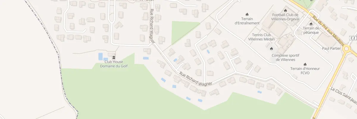 Plan du 11 Rue Richard Wagner à Villennes-sur-Seine