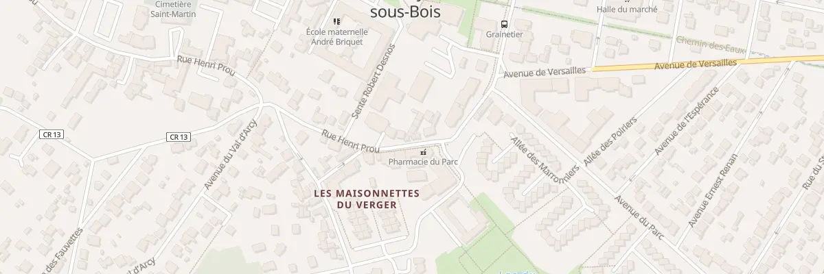 Plan du 16 Rue Henri Prou aux Clayes-sous-Bois