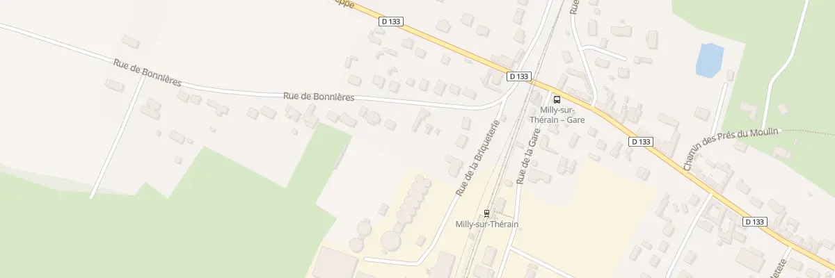 Plan du 3 Rte de Bonnières à Milly-sur-Thérain