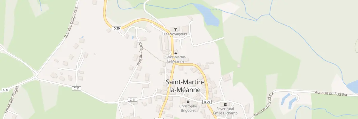 Plan du 5005 Le Bourg à Saint-Martin-la-Méanne