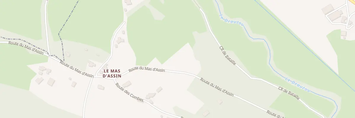 Plan du 844 Rte du Mas d’Assin à Camburat