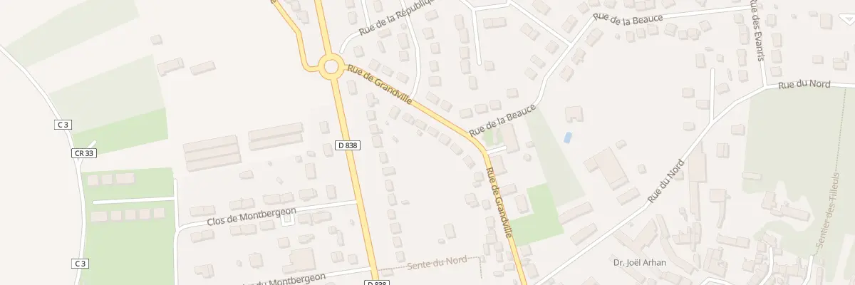 Plan du 23 Rue de Grandville à Pussay