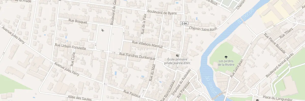Plan du 28 Rue Villebois Mareuil à Graulhet